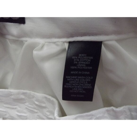 Express Skirt Womens Size 6 White High Waist Full Short Mini pockets - Picture 12 of 12